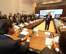 O governador Beto Richa, reuniu-se com seu secretariado e instalou o Gabinete de Gestão e Informações.