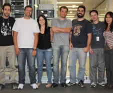 Parte da equipe da Celepar que responde pelo atendimento da SEFA no período da manhã - Data: 13/05/2011
