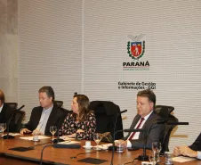 Lucio Alberto Hansel, general Fernando Soares e Silva e o secretário Mario Celso Cunha falam sobre os sistemas de segurança para a Copa do Mundo
