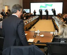 O governador Beto Richa durante reunião com secretariado.  Curitiba/Pr, 22.06.2016 