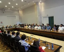 Equipe da Celepar na reunião no GGI