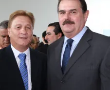 Presidente Jacson Carvalho Leite e o secretário Cezar Silvestri