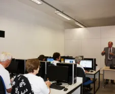 Encerramento do Programa Celepar Cidadã (Curso de inclusão de idosos na era digital), realizado nos dias 19 a 22 de novembro de 2012, manhã