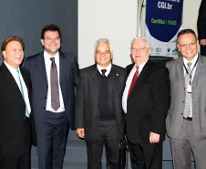 Jacson Carvalho Leite, Delfino Natal de Souza, Alipio Leal, Harmut Glaser e Danilo Scalet 