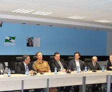 Reunião na Celepar para apresentação de sistema de TI para a área de segurança pública