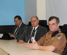 Reunião na Celepar para apresentação de sistema de TI para a área de segurança pública