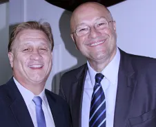 Presidente Jacson Carvalho Leite e o secretário do Trabalho, Luiz Cláudio Romanelli