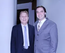 Jacson Carvalho Leite e o deputado Wilson Quinteiro