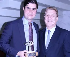 Prefeito de Guarapuava, Cesar Silvestri Filho e o presidente Jacson Carvalho Leite