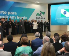 A governadora Cida Borghetti apresenta balanço dos 30 dias de governo. - Curitiba/Pr, 07 de maio de 2018.