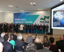 A governadora Cida Borghetti apresenta balanço dos 30 dias de governo. - Curitiba/Pr, 07 de maio de 2018