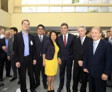 O governador Beto Richa participa, na Celepar, do lançamento do Projeto Escola de Gestão Inteligente. Participaram da solenidade: presidente da Celepar, Jacson Carvalho Leite, presidente do Tecpar, Julio Felix e o secretário do Planejamento, Silvio Barros.Curitiba, 11-11-15.Foto: Arnaldo Alves / ANPr.