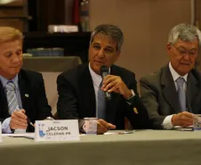 Jacson Carvalho Leite, José Richa Filho e Cassio Taniguchi