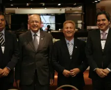Da esquerda para a direita: Carlson Aquistapasse, Luiz Carlos Hauly, Jacson Carvalho Leite e Joaquim José Fernandes da Costa Jr.