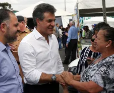 Governador Beto Richa visita a UPS-Cidadania em São José dos Pinhais, no 17º Batalhão de Polícia Militar (17º BPM).São José dos Pinhais, 28/07/2017.Foto: Orlando Kissner/ANPr
