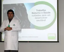 Trabalho noturno e saúde
Palestrante: Alexandre Cristiano de Mattos - Unimed