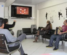 Apresentação da matinê, exibição do filme "Planeta Sagrado"