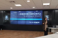 Diretoria e colaboradores da Celepar visitam Observatório Sistema FIEP 