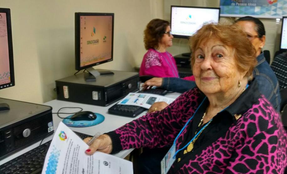 Aluna durante a aula