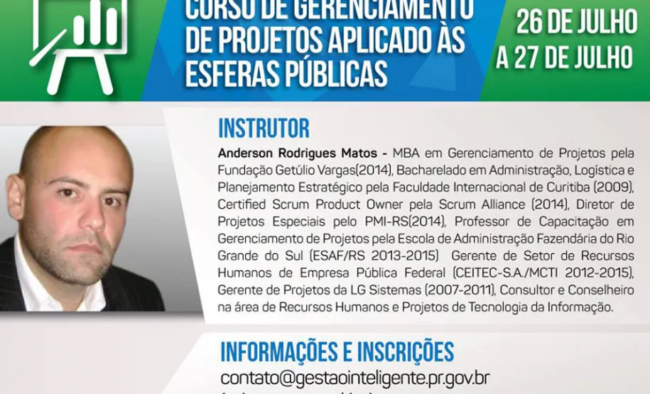 Escola de Gestão Inteligente realiza curso sobre gerenciamento de projetos aplicado às esferas públicas