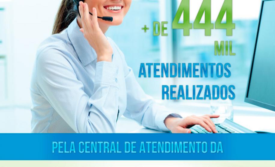Divisão de Central de Atendimento da Celepar atendeu mais de 444 mil ligações em 2017