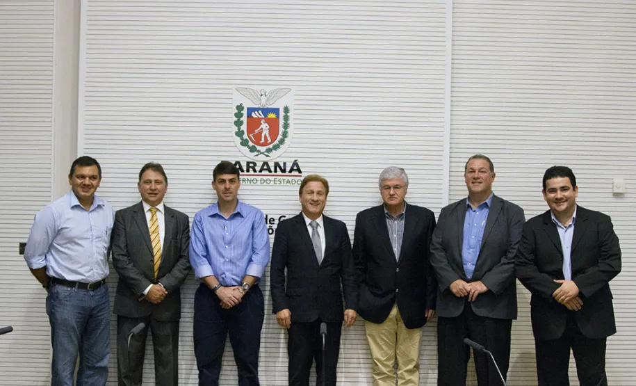 Reunião no GGI com a presença de Marcelo Marcony Leal de Lima, Nelson Garcia, Samuel Pereira Araújo, Jacson Carvalho Leite, Valdir Rossoni, Romero Guimarães e Márcio Silva de Lira
