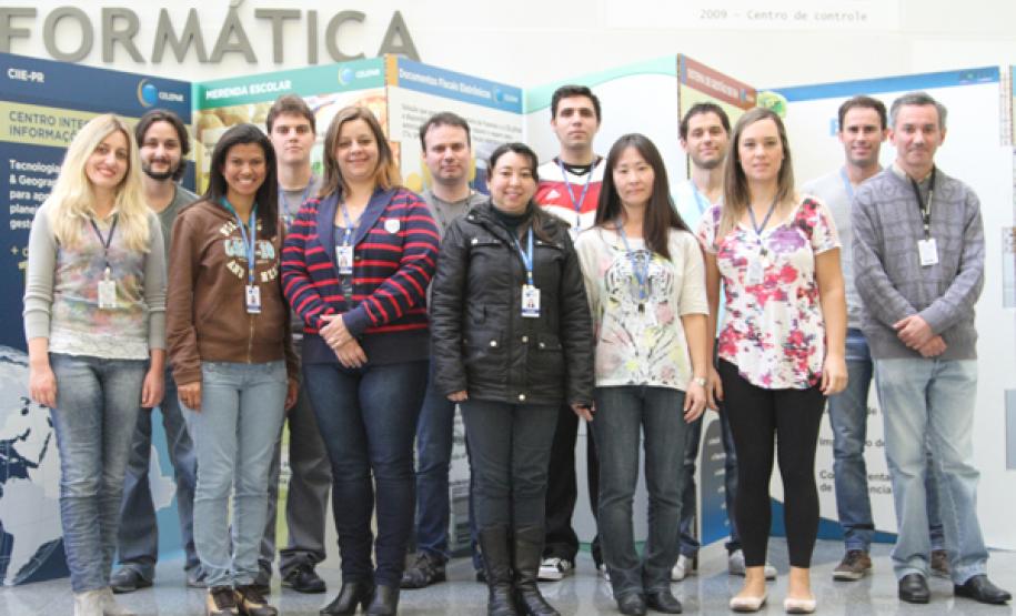 Equipe da DICAC, responsável pelo atendimento aos contribuintes paranaenses