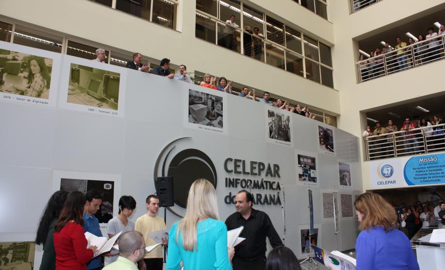 Apresentação do coral da Celepar