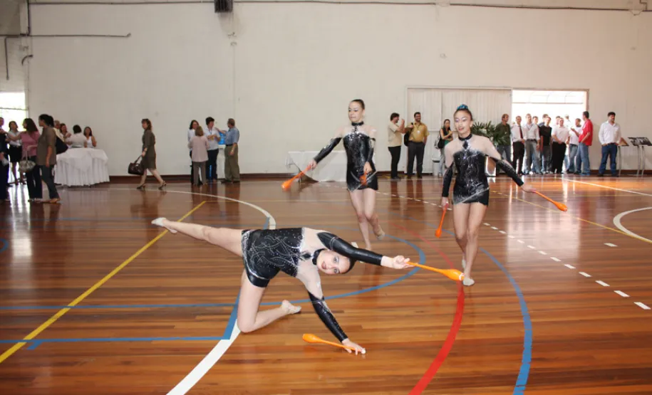 Alegria e diversão na confraternização de aniversário da Celepar Associação Ginástica Rítmica Curitiba