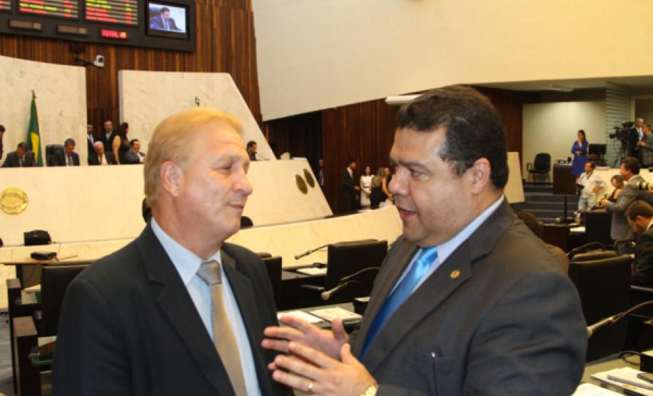 Jacson Carvalho Leite e o deputado Edson Praczyk