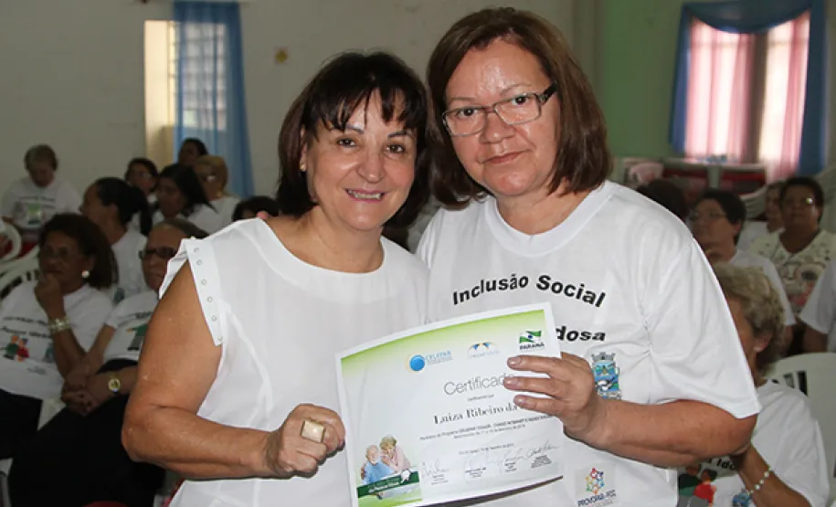 Curso de Inclusão Social da Pessoa Idosa, parceria entre Celepar e Prefeitura de Foz do Iguaçu, foi um sucesso