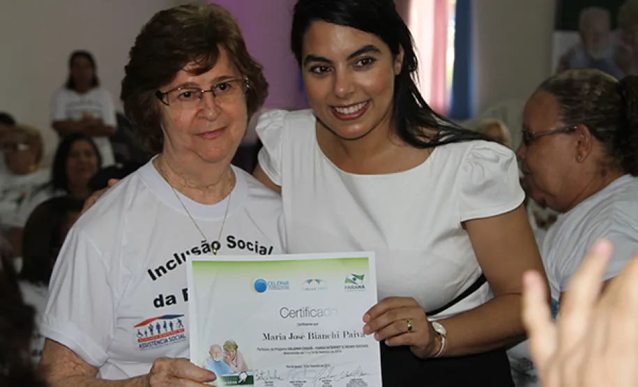 Curso de Inclusão Social da Pessoa Idosa, parceria entre Celepar e Prefeitura de Foz do Iguaçu, foi um sucesso