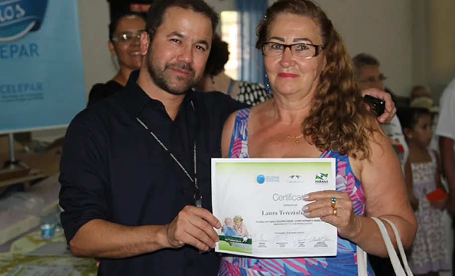 Curso de Inclusão Social da Pessoa Idosa, parceria entre Celepar e Prefeitura de Foz do Iguaçu, foi um sucesso