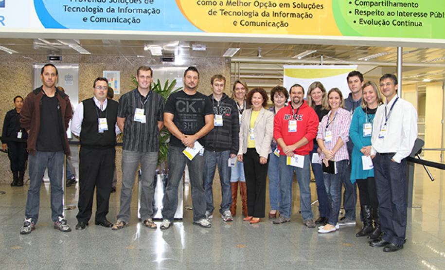 Equipe da Celepar responsável pelo desenvolvimento do novo sistema