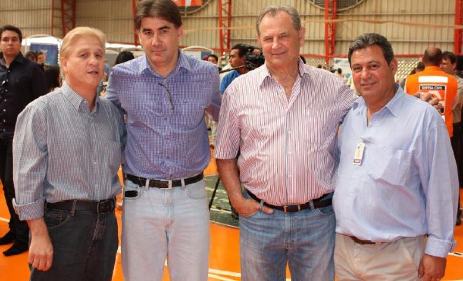 Jacson Carvalho Leite, Leonaldo Paranhos, Assis Gurgacz e Valderi Pereira da Silva