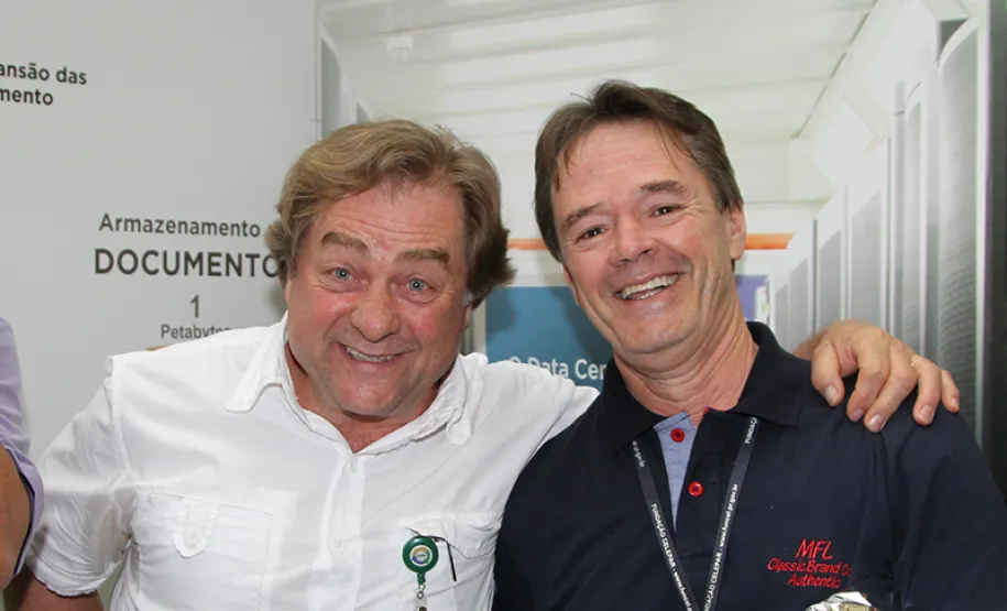 Os homenageados Pedro Colodi e Milton de Macedo Cavalcanti Filho.