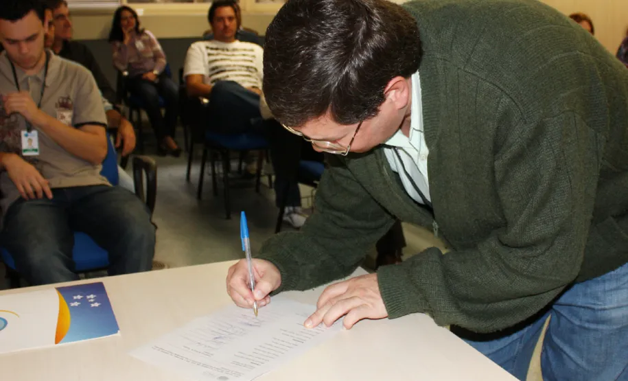 Empossada nova CIPA da Celepar Posse da CIPA da Celepar, Glauco Schmidt - Data: 16/05/2011