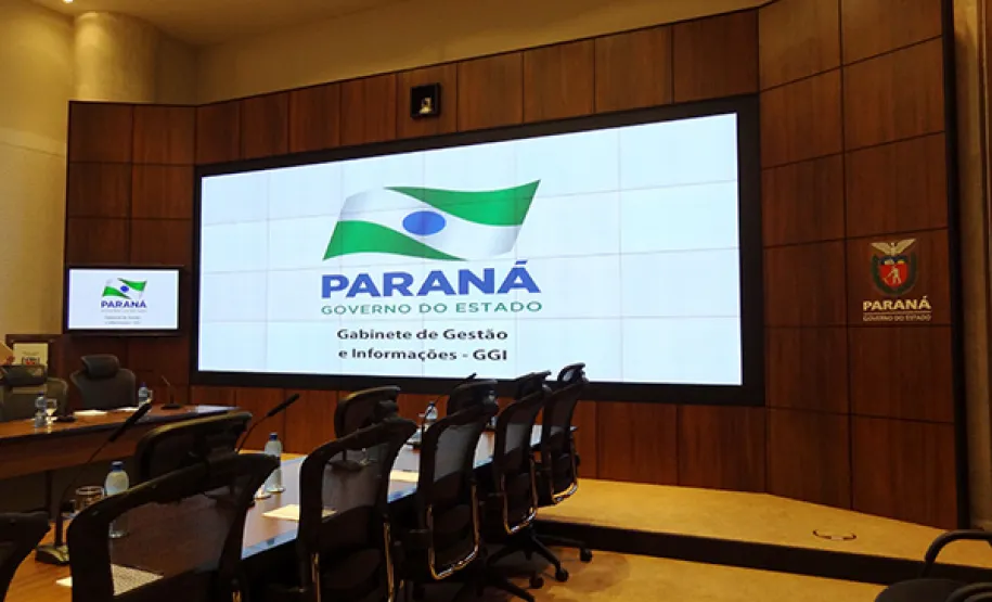 Sala do GGI no Palácio Iguaçu