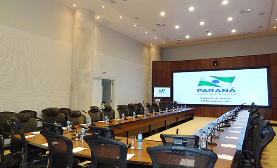 Sala de Situação no Palácio Iguaçu