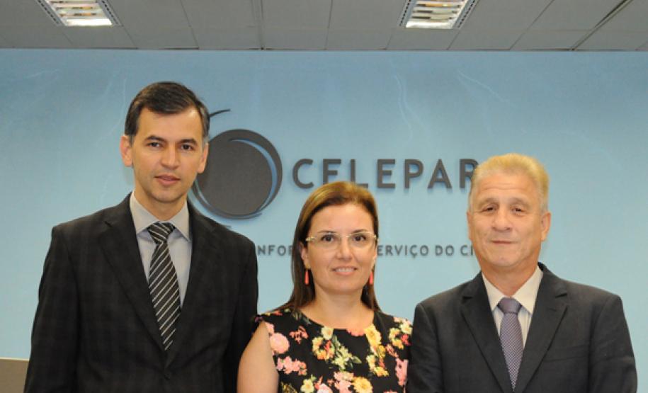 Equipe da vice-governadora Cida Borghetti visita a Celepar x