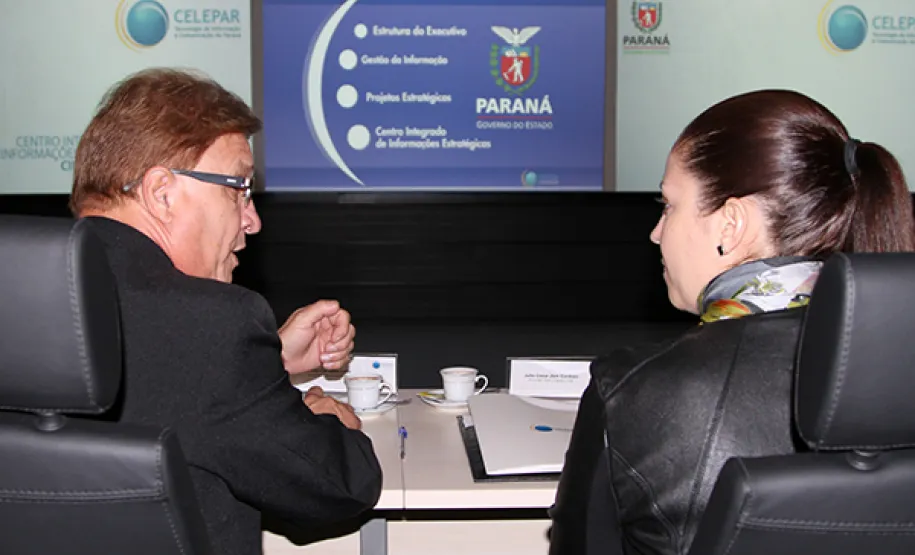 Secretário Cassio Taniguchi reeleito presidente do Conselho de Administração da Celepar Jacson Leite e Carolina Schussel