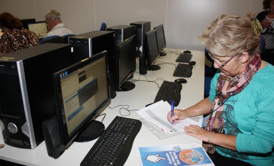 Programa Celepar Cidadã (Curso de inclusão de idosos na era digital), realizado nos dias 19 a 22 de novembro de 2012, manhã