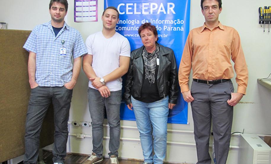Equipe SEAB: Renato Chrestenzen, Willyam Renato Fernandes, Roza Angelina Brotto e Eric Alexandre da Veiga.