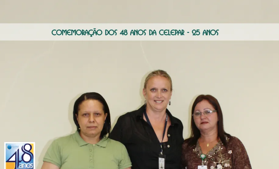 As aniversariantes da Funcel, Matilde, Eliane e Laura