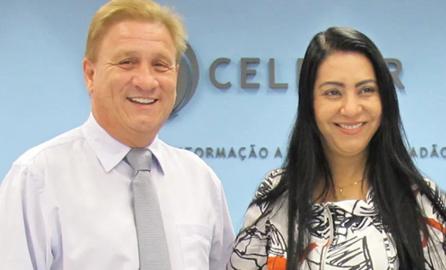O presidente Jacson Carvalho Leite apresentou a política de TIC do Governo do Estado à deputada Mara Lima