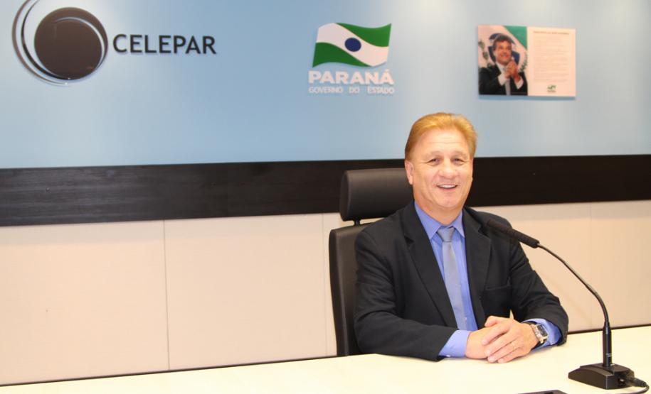 O presidente da Celepar, Jacson Carvalho Leite