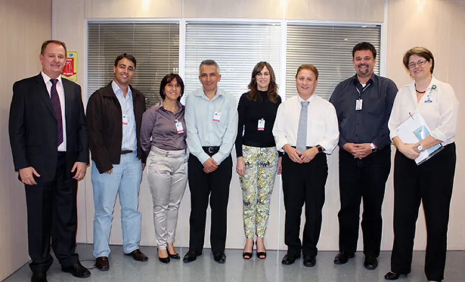 Elcio Jorge Marcowcz, Gustavo, Marisa, Wideraldo, Márcia, Jacson, Henrique Salatino Miorelli e Luciana Becker
