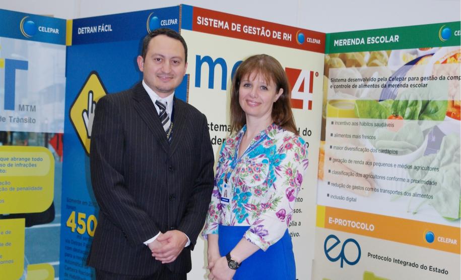 Diretor Administrativo-Financeiro da Previcel,  Sulyvan Truppel Kuhnen, e a Diretora Presidente da Previcel, Annelise Graes Mareca.