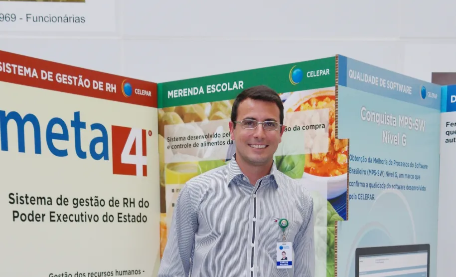 Diretor Administrativo-Financeiro da Fundação Celepar, Carlos Hilário Bortolon Bellio.