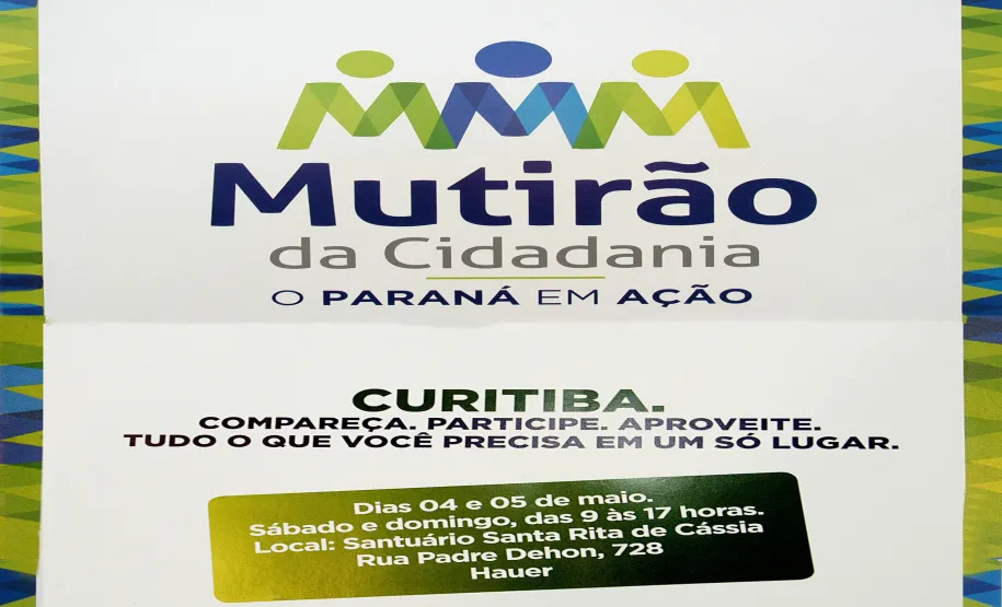 Estado faz Mutirão da Cidadania neste final de semana em Curitiba